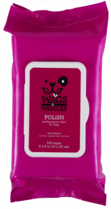 Wags & Wiggles Pañitos Freshen Cereza - 100 Unidades Para perro